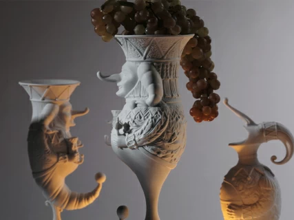 Скульптура Дионис в подарочной упаковке, рисунок Белый, арт. 81.33652.00.1, 