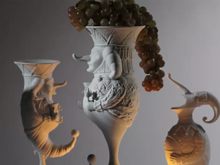 Скульптура Дионис в подарочной упаковке, рисунок Белый, арт. 81.33652.00.1, 