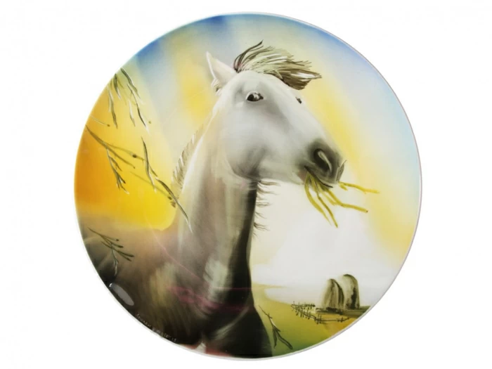 Блюдо 450 мм форма Круглая рисунок Лошади.Июль арт. 60.07078.00.5, 