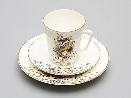 Трехпредметный комплект форма Майская рисунок "Семь нот от Миши Ленна" Соль 165 мл арт. 81.30090.00.1 Трехпредметный комплект форма Майская рисунок "Семь нот от Миши Ленна" Соль 165 мл арт. 81.30090.00.1