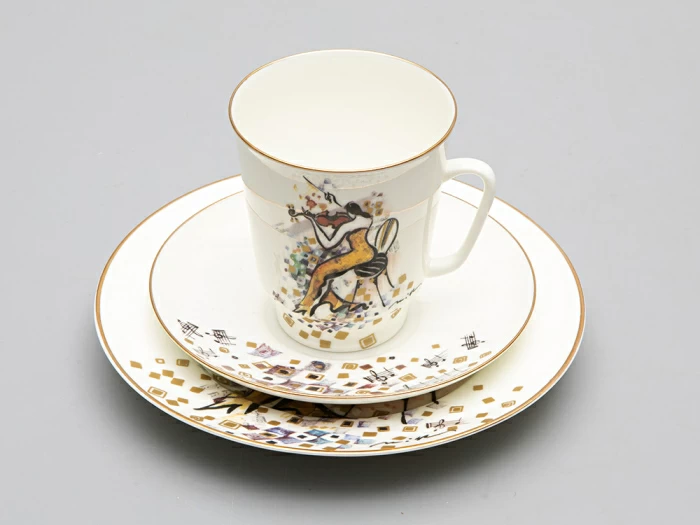 Трехпредметный комплект форма Майская рисунок "Семь нот от Миши Ленна" Соль 165 мл арт. 81.30090.00.1, 