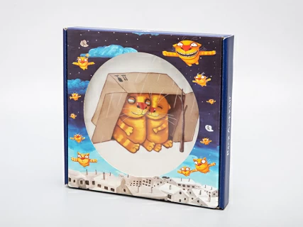 Подарочный набор дек. тарелка Эллипс Вася Ложкин. Рай в шалаше, арт. 81.29339.00.1, 