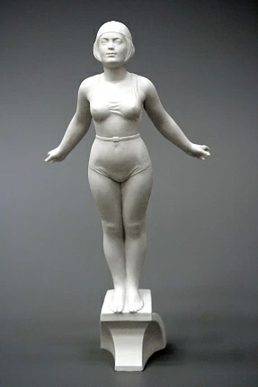 Скульптура Пловчиха Белый арт. 82.72160.00.1