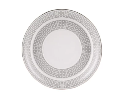 Чашка с блюдцем чайная форма Гербовая рисунок Зазеркалье. Квадраты ( мет.), арт. 81.27713.00.1, 