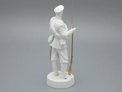 Скульптура Рядовой эпохи Александра III, в подарочной упаковке, рисунок Белый бисквит, арт 81.33430.00.1