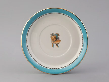 Чашка с блюдцем чайная 220 мл форма Гербовая рисунок Modes de Paris 1823 арт. 81.25412.00.1