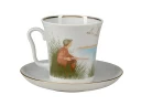 Бокал с блюдцем 360 мл форма Ленинградский рисунок Утки пролетели арт. 81.25813.00.1, 