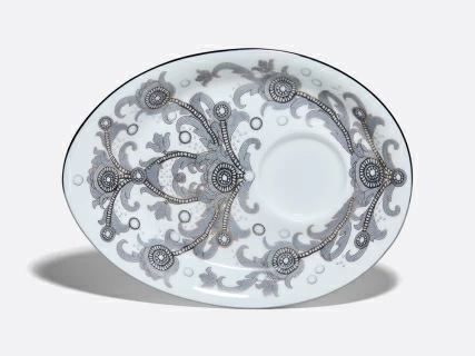 Чашка с блюдцем в подарочной упаковке, форма Модерн, рисунок Жемчужный арт 81.10805.00.1, 