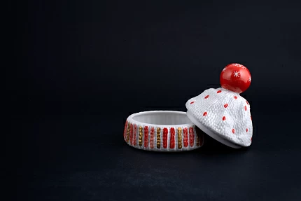 Шкатулка Детская шапочка, рисунок Красный помпон, арт 60.14117.00.1