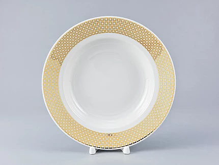 Тарелка 220 мм форма Глубокая, рисунок Зазеркалье. Квадраты, арт. 80.99939.00.1 Тарелка 220 мм форма Глубокая, рисунок Зазеркалье. Квадраты, арт. 80.99939.00.1