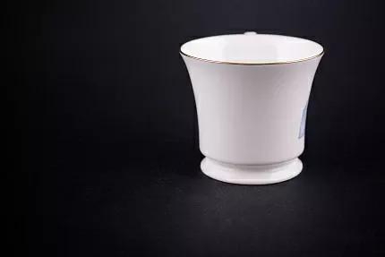 Чашка с блюдцем кофейная, рисунок Конфета Пингвин, форма Юлия, арт 61.21048.00.1