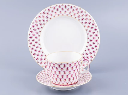 Трех-предметный комплект форма Молодежная, рисунок Сетка-Блюз 2, арт 81.24870.00.1, 