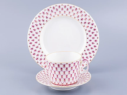 Трех-предметный комплект форма Молодежная, рисунок Сетка-Блюз 2, арт 81.24870.00.1