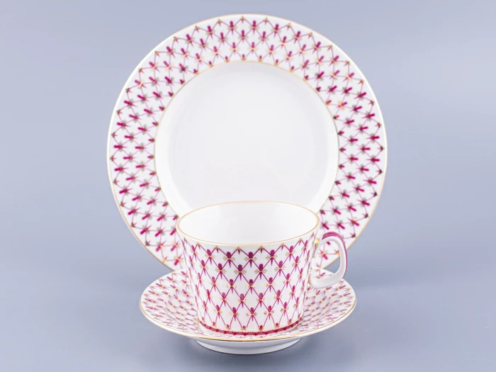 Трех-предметный комплект форма Молодежная, рисунок Сетка-Блюз 2, арт 81.24870.00.1, 