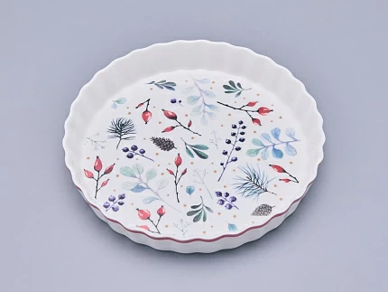 Форма для выпечки круглая, в подарочной упаковке, форма Стандартная, рисунок Календа, арт 42.00077.00.1