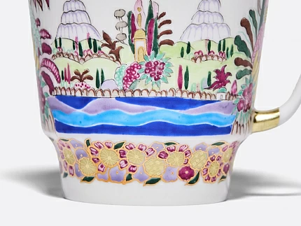 Чашка с блюдцем кофейная 165 мл.,  форма Майская, рисунок Голубое озеро арт. 81.13568.00.1