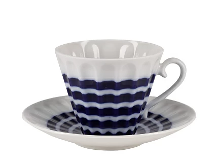 Сервиз чайный форма Лучистая рисунок Тельняшка, 6 персон 14 предметов, арт. 81.27979.00.1 Сервиз чайный форма Лучистая рисунок Тельняшка, 6 персон 14 предметов, арт. 81.27979.00.1