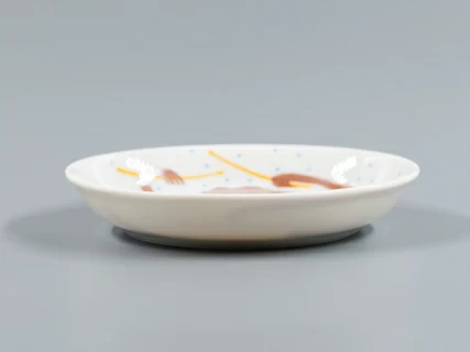 Декоративная тарелка 110 мм, форма Европейская, рисунок Трио. Барабан, арт 80.84069.00.1, 