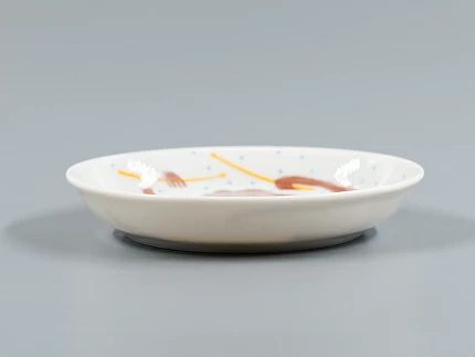 Декоративная тарелка 110 мм, форма Европейская, рисунок Трио. Барабан, арт 80.84069.00.1