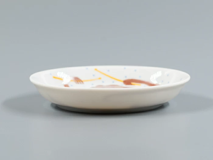 Декоративная тарелка 110 мм, форма Европейская, рисунок Трио. Барабан, арт 80.84069.00.1, 