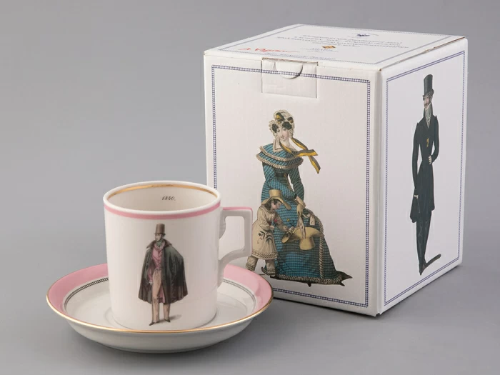 Подарочный набор чайный форма Гербовая рисунок Modes de Paris (розовый) арт. 81.25657.00.1, 