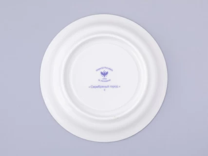 Чашка с блюдцем чайная, форма Гербовая, рисунок Серебряный город 6, арт. 81.32589.00.1, 