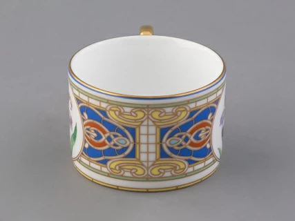 Чашка с блюдцем 250 мл в подарочной упаковке форма Соло, рисунок Нежный Ирис, арт. 81.32657.00.1,  Чашка с блюдцем 250 мл в подарочной упаковке форма Соло, рисунок Нежный Ирис, арт. 81.32657.00.1,