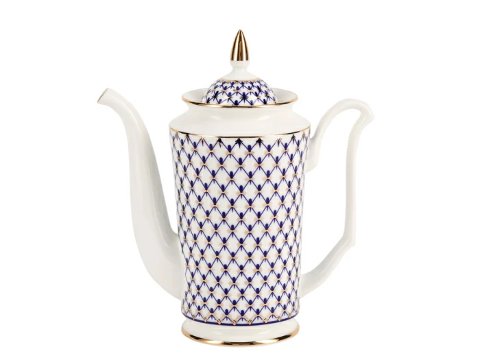 Сервиз кофейный форма Юлия рисунок Кобальтовая сетка, 6 персон 15 предметов, арт. 81.19482.00.1, 