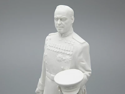 Скульптура Маршал Жуков Г.К., в подарочной упаковке, Белый бисквит, арт. 81.33453.00.1 Скульптура Маршал Жуков Г.К., в подарочной упаковке, Белый бисквит, арт. 81.33453.00.1