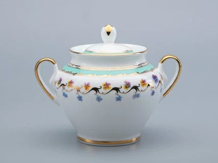 Сервиз чайный форма Весенняя 2 рисунок Улыбка флоры,  6 персон 20 предметов, арт. 81.30750.00.1, 