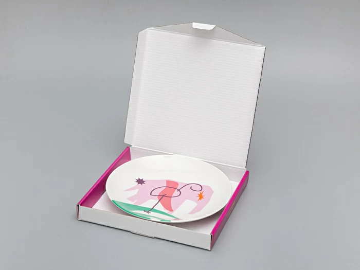 Декоративная тарелка в подарочной упаковке 195 мм, форма Эллипс рисунок Elephant mingo 1, арт. 81.29503.00.1, 