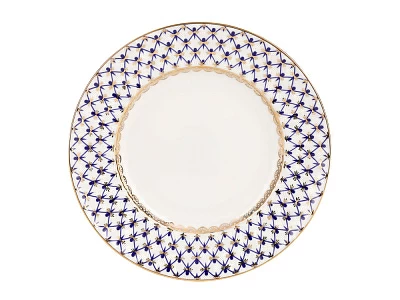 Трехпредметный комплект чайный форма Волна рисунок Кобальтовая сетка 155 мл арт. 81.15669.00.1