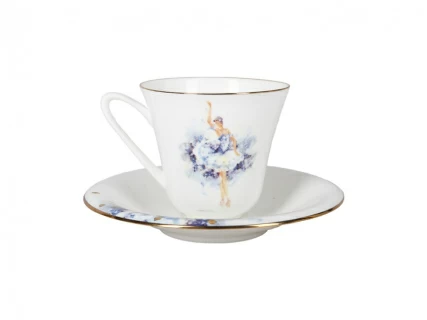 Чашка с блюдцем чайная форма Сад рисунок Фея нежности арт. 81.24854.00.1, 