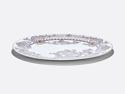 Блюдо круглое 300 мм в подарочной упаковке, форма Стандартная 2, рисунок Барокко, арт. 81.34919.00.1