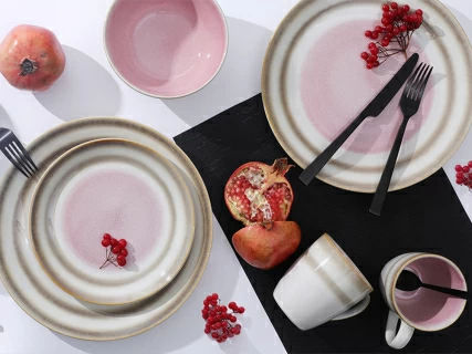 Кружка высокая 350 мл. Душевная кухня рисунок Розовый рай арт. 42.00057.00.1, 