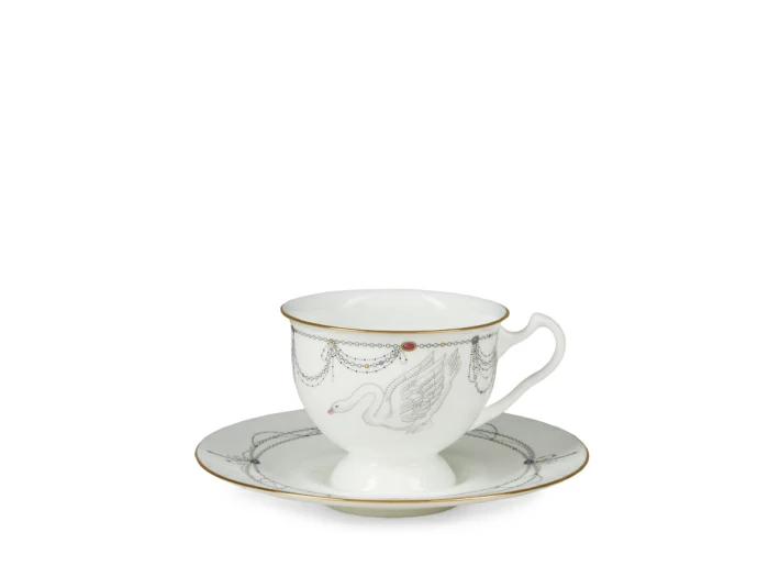 Сервиз чайный форма Айседора рисунок Волшебное лебединое озеро, 6 персон 14 предметов, арт. 81.26092.00.1, 