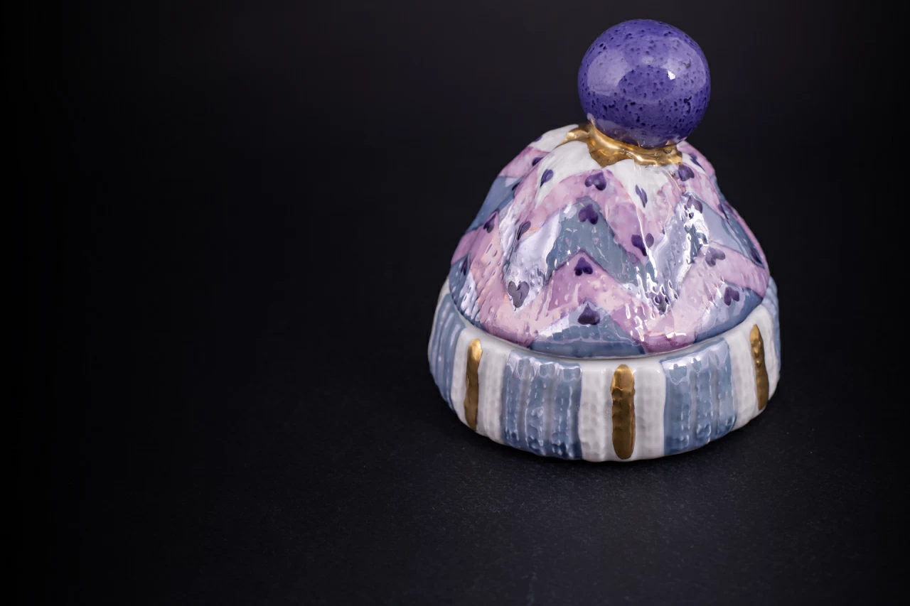 Шкатулка Детская шапочка, рисунок Зигзаг, арт 60.16408.00.1, 