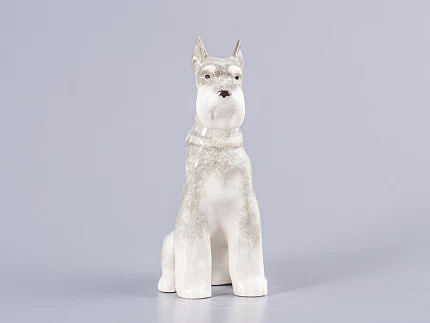 Скульптура Цвергшнауцер сидящий Нора арт. 82.82962.00.1