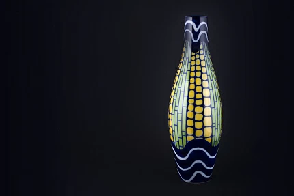 Ваза Кукурузная волна на форме Высокая арт 60.14699.00.1
