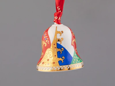 Подарочный набор Колокольчик форма Петелька рисунок Рождественские узоры 3 штуки, арт. 81.32619.00.1 Подарочный набор Колокольчик форма Петелька рисунок Рождественские узоры 3 штуки, арт. 81.32619.00.1