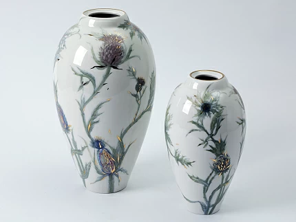 Ваза форма Лилия рисунок Репейник, арт. 80.48116.00.1 Ваза форма Лилия рисунок Репейник, арт. 80.48116.00.1