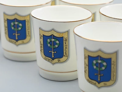 Подарочный набор стопки и икорница рис. Коттеджный арт. 81.30558.00.1