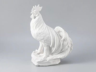 Скульптура форма Петух рисунок Белый арт. 82.85374.00.1