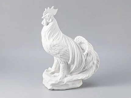 Скульптура форма Петух рисунок Белый арт. 82.85374.00.1 Скульптура форма Петух рисунок Белый арт. 82.85374.00.1