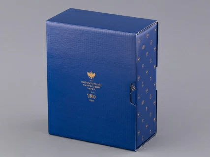 Подарочный набор Чашка с блюдцем чайная, форма Гербовая, рисунок Лого 1, арт 81.32931.00.1, 