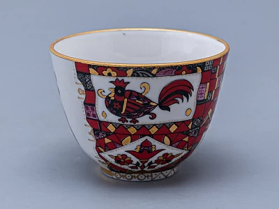 Чашка с блюдцем чайная 250 мл форма Весенняя рисунок Красный конь арт. 81.15308.00.1