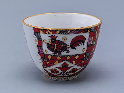 Чашка с блюдцем чайная 250 мл форма Весенняя рисунок Красный конь арт. 81.15308.00.1