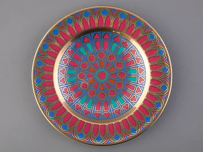 Тарелка декоративная 270 мм Европейская, в подарочной упаковке, рисунок Готическая 5 арт. 81.27132.00.1