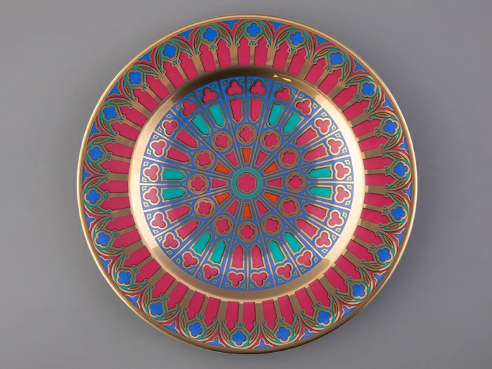 Тарелка декоративная 270 мм Европейская, в подарочной упаковке, рисунок Готическая 5 арт. 81.27132.00.1, 