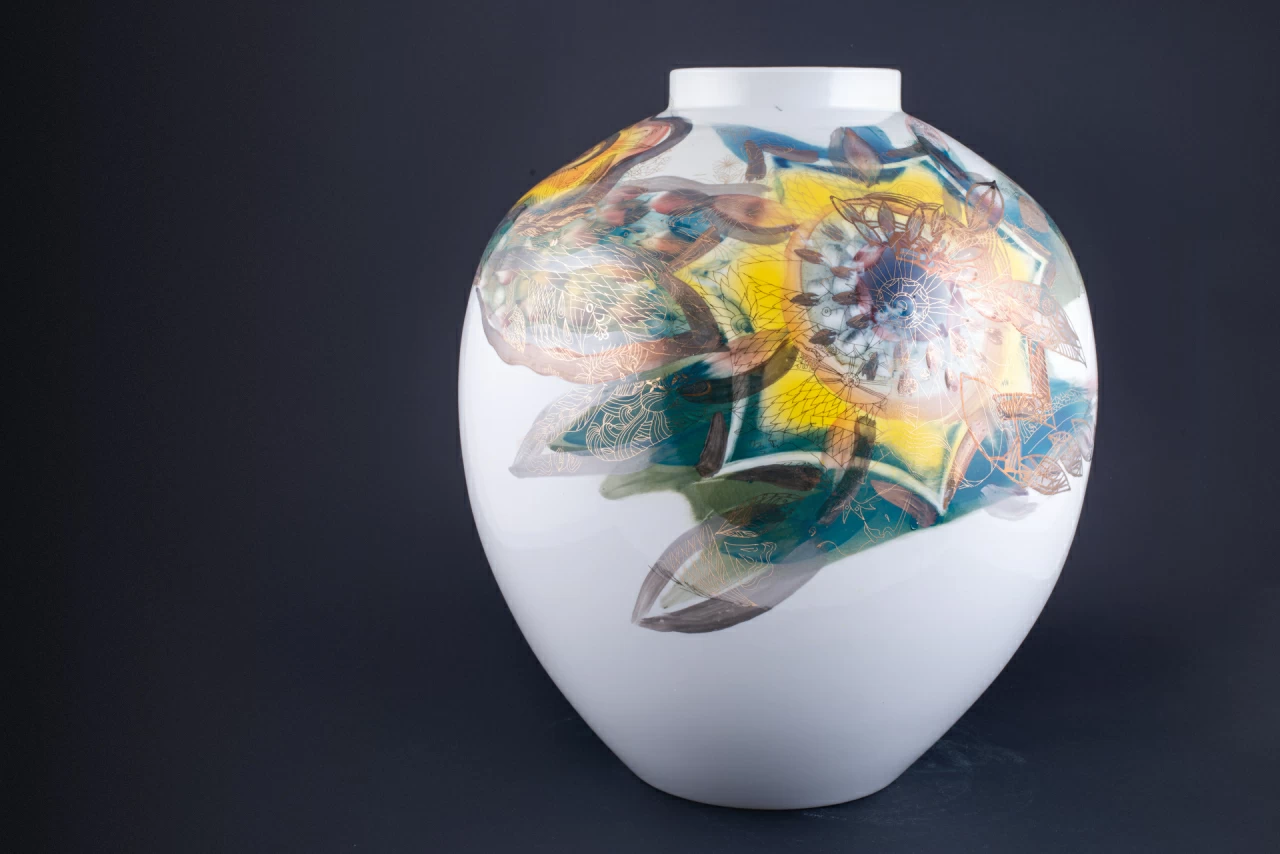 Ваза Узор на форме Круглая, арт. 60.15407.00.1, 